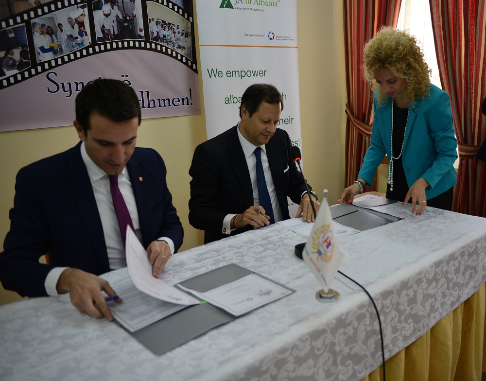 Junior Achievement in vocational high schools of Albania