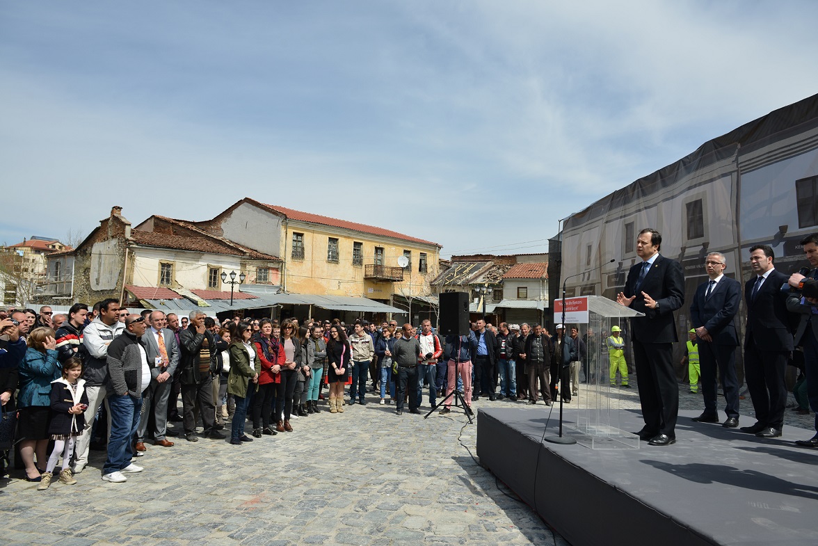 Groundbreaking Ceremony for Restoration of Korça Bazaar