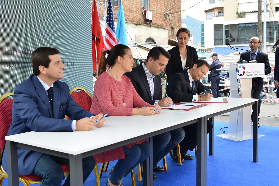 Inauguration of the Beginning of Construction Work in the Tirana New Bazaar TID