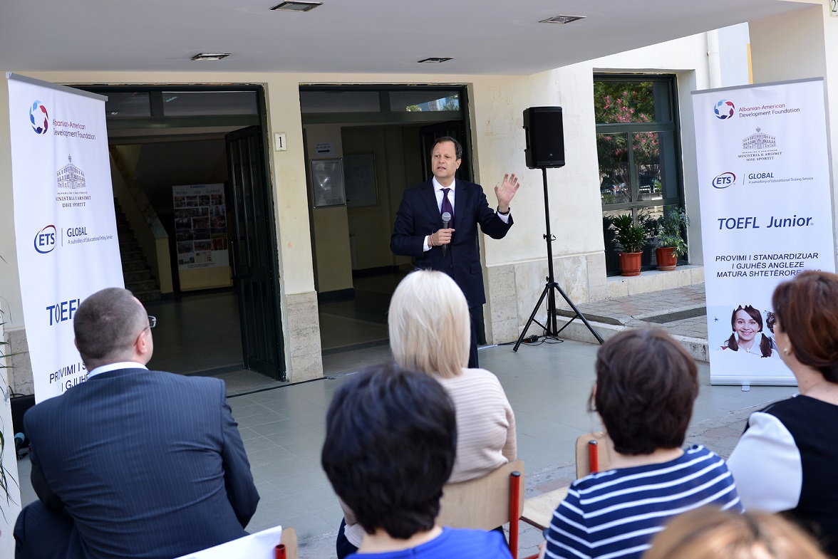 Chairman Granoff launched the TOEFL Junior® test pilot project