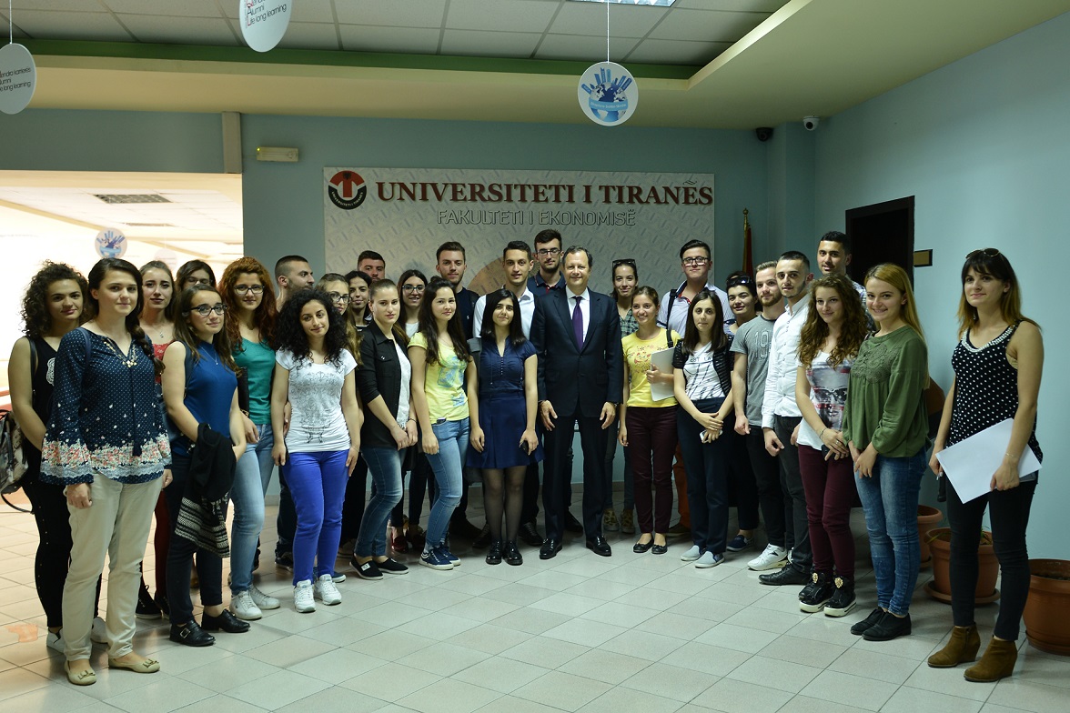 Open lecture by Chairman Granoff at the University of Tirana
