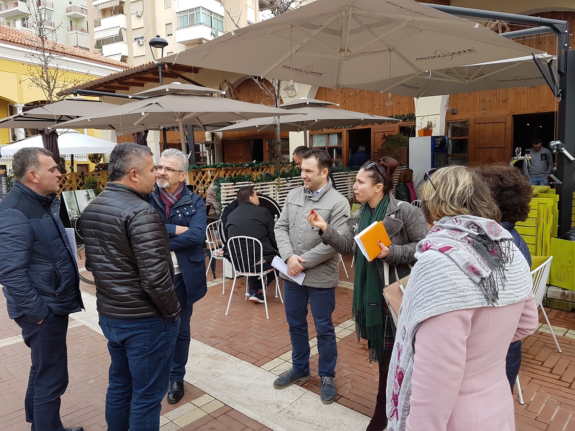 Visit of TID Vlora Association in New Bazaar, Tirana